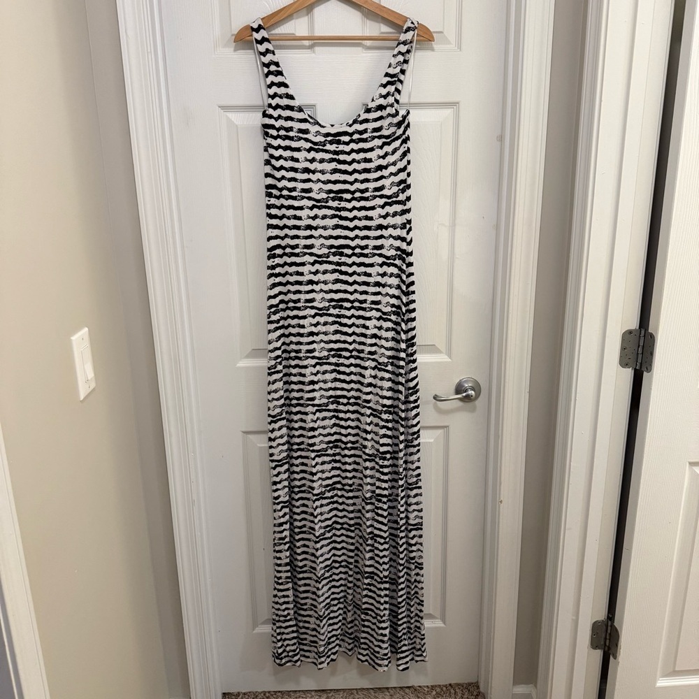 Like New Tart Collections Jack Textured Stripe Sleeveless Maxi Dress
